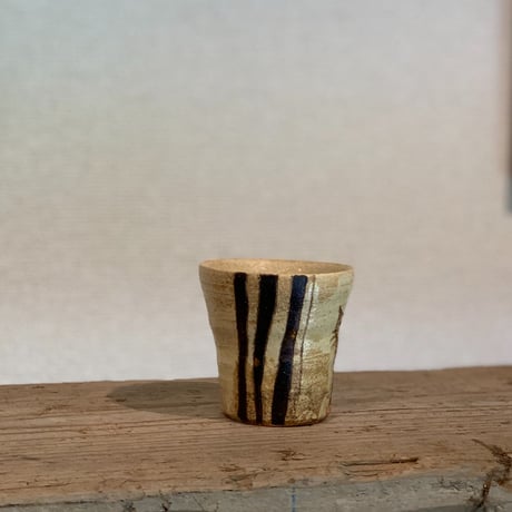 平野照子　ミニカップ　茶猫　cu002007