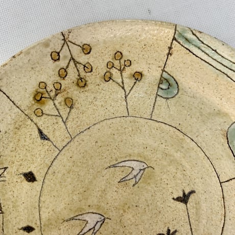 平野照子　7寸皿 sa007027