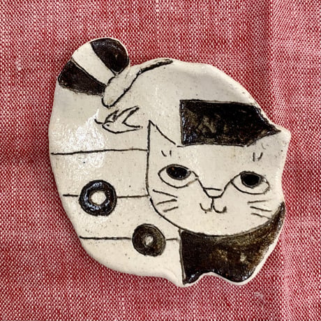 猫型豆皿　sa008029-13