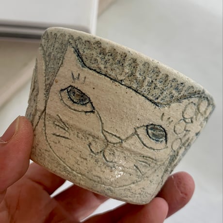 平野照子　呉須フリーカップ　cu002249