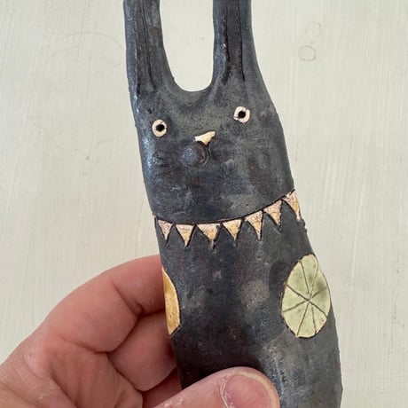 うさぎ花入　ha787