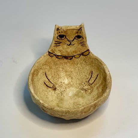 平野照子　ねこ小鉢　so009016
