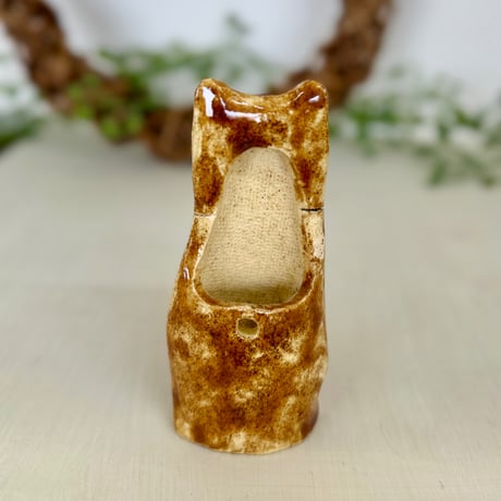クマ花入　ha656