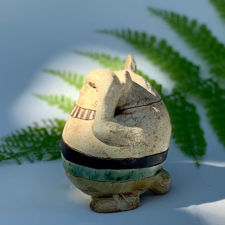 招き猫　しましま