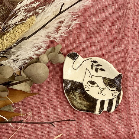 猫型豆皿　sa008029-11