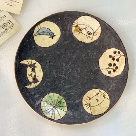 平野照子　7寸皿 sa007025