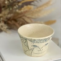 平野照子　呉須フリーカップ　cu002246