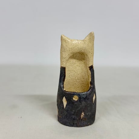 猫花入れ　ha954