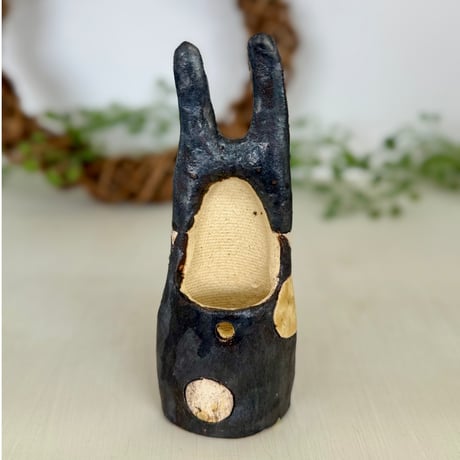 うさぎ花入　ha787