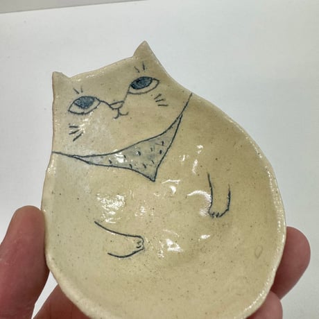 平野照子　猫小鉢　so009214