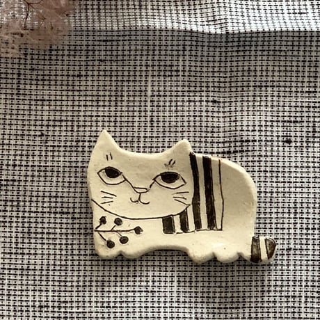 平野照子　猫型豆皿　sa008029-2