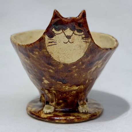 猫ドリッパー　茶白　do000001