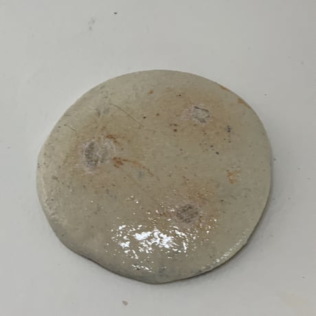 掻き落とし豆皿　青2