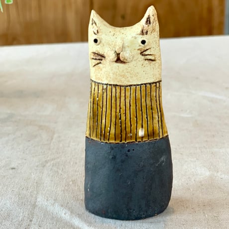 猫花入れ　ha375