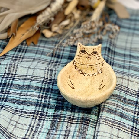 平野照子　ねこ小鉢　so009010