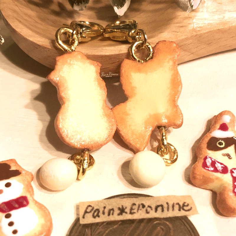 クリスマスクッキーチャーム：猫サンタ | Pain＊Eponine
