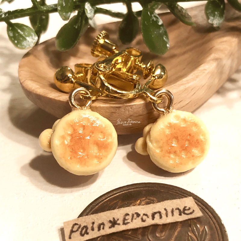 メープルとベリーの肉球パンケーキイヤリング | Pain＊Eponine