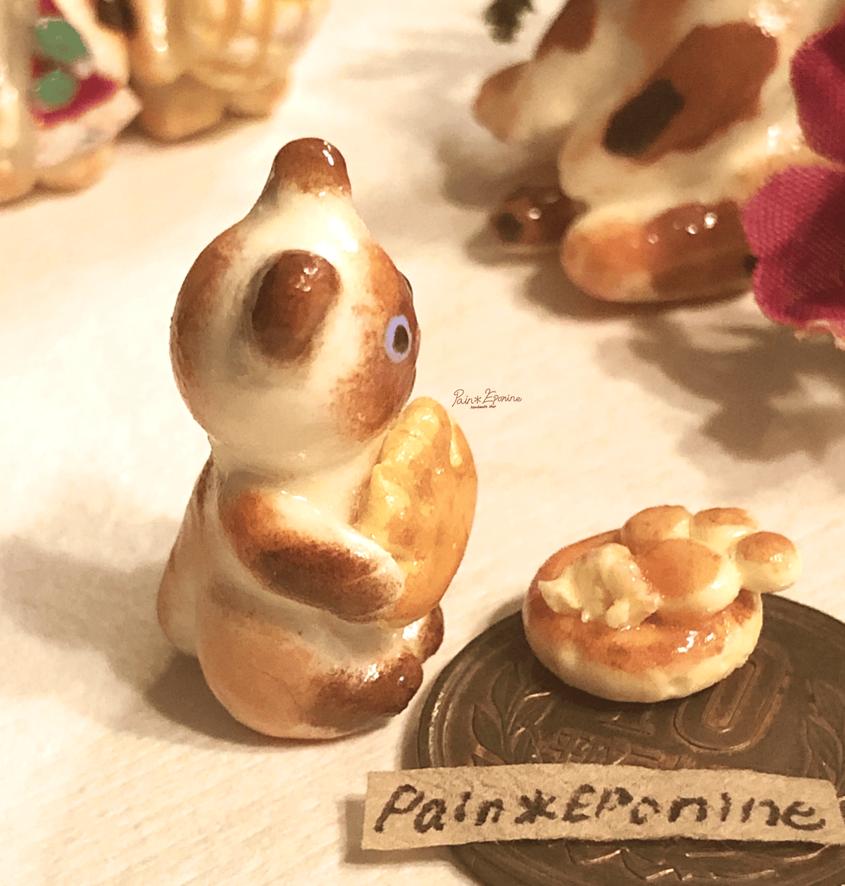 受注制作】食いしん坊な仔猫パン：シャム(クリームパン) | Pain＊Eponine