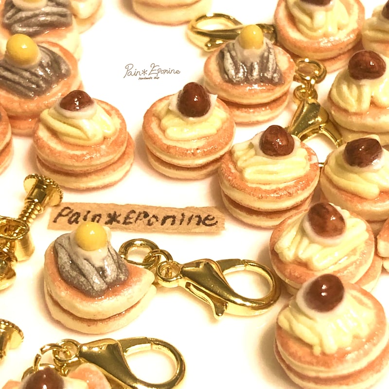 片耳】モンブランパンケーキイヤリング | Pain＊Eponine