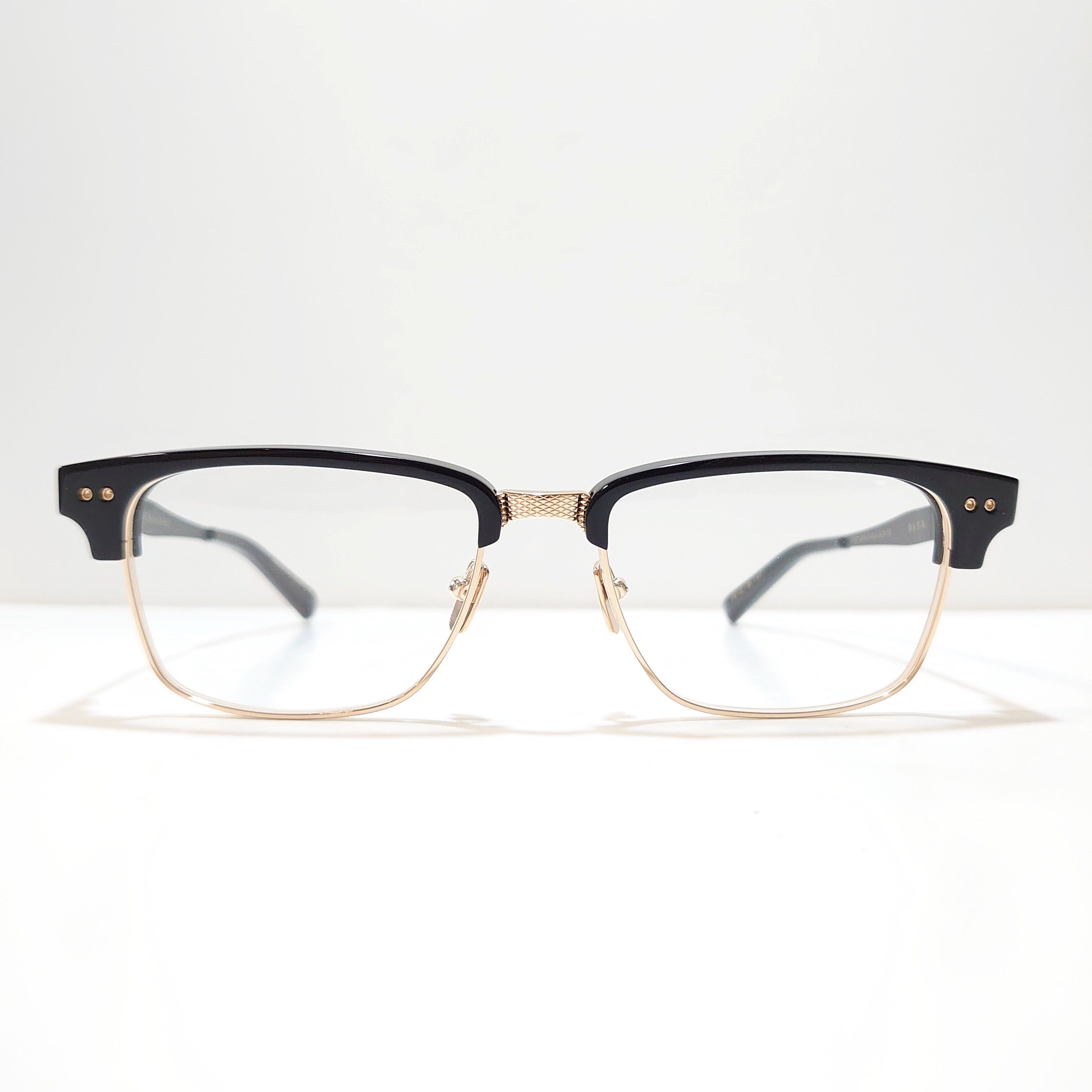 DITA STATESMAN THREE DRX-2064 55 ブラック 美品 DITA STATESMAN THREE DRX-2064-B-BLK-GLD-55 | O