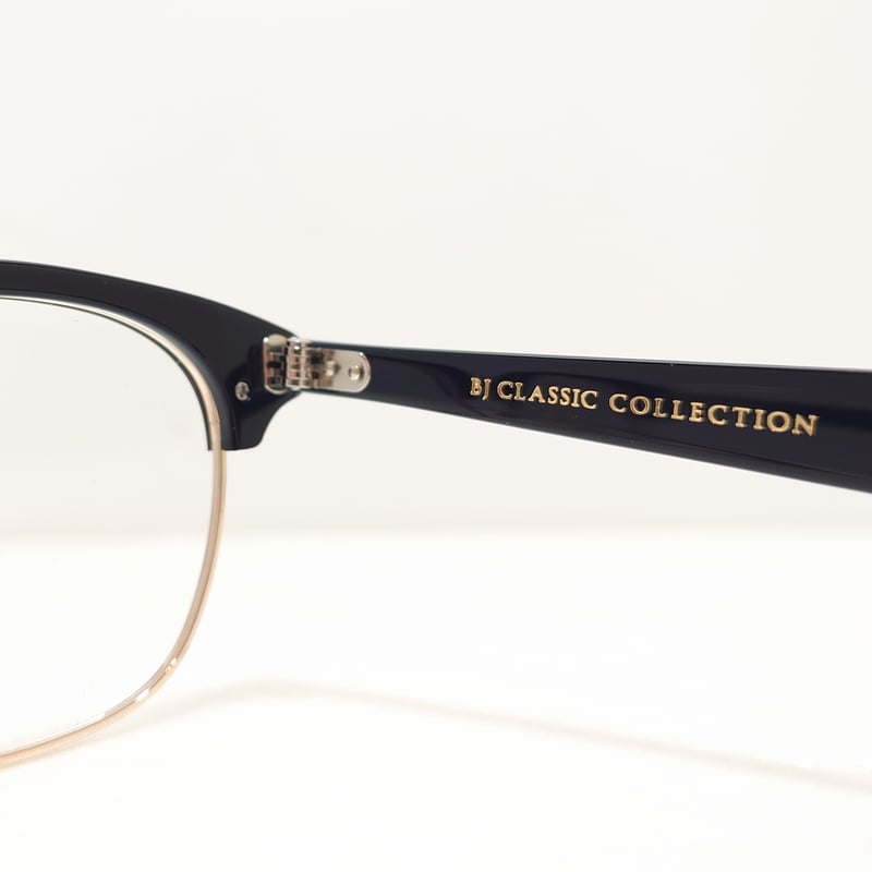 BJ Classic Collection 度なしボストンサングラス 黒色 金色 BJ CLASSIC COLLECTION classic ビージェイクラシック COM-548B IT C/1