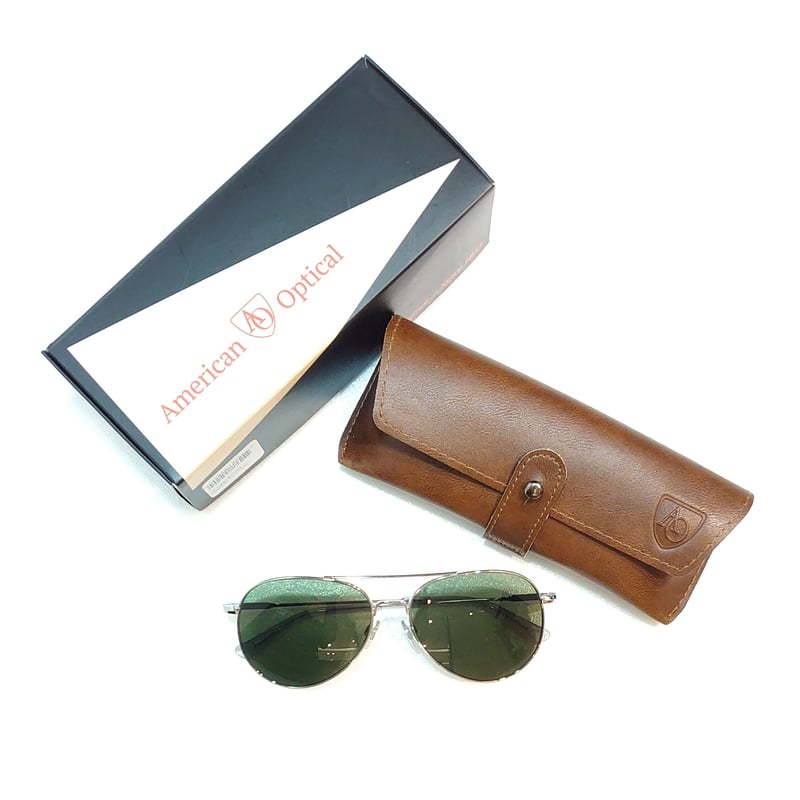 American Optical General 58 Silver/Green | OPTI American Optical General 58 Silver/Green | OPTI