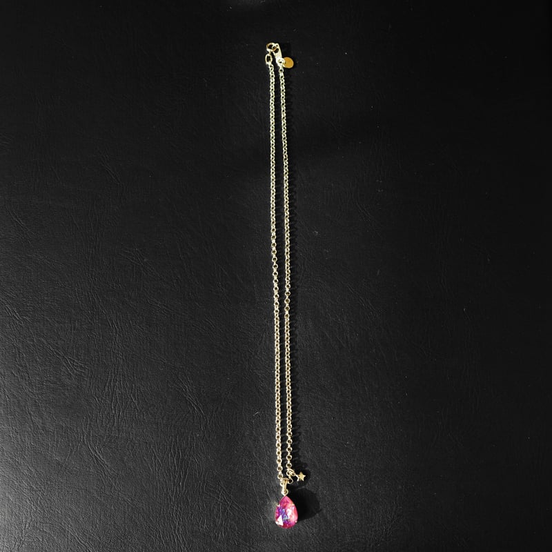 スワロフスキー ペンダント 躑躅色 (Tsutsujiiro) 虹 40cm | The Co