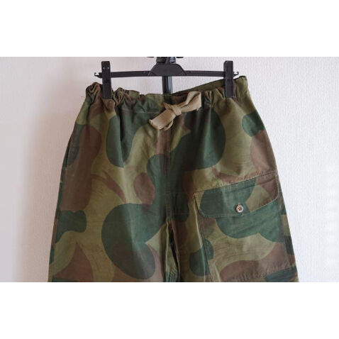 ブラッシュカモ　ベルギー　軍パン　ミリタリー DEADSTOCK】50's Belgian Army Brushstroke Camouflage Trousers