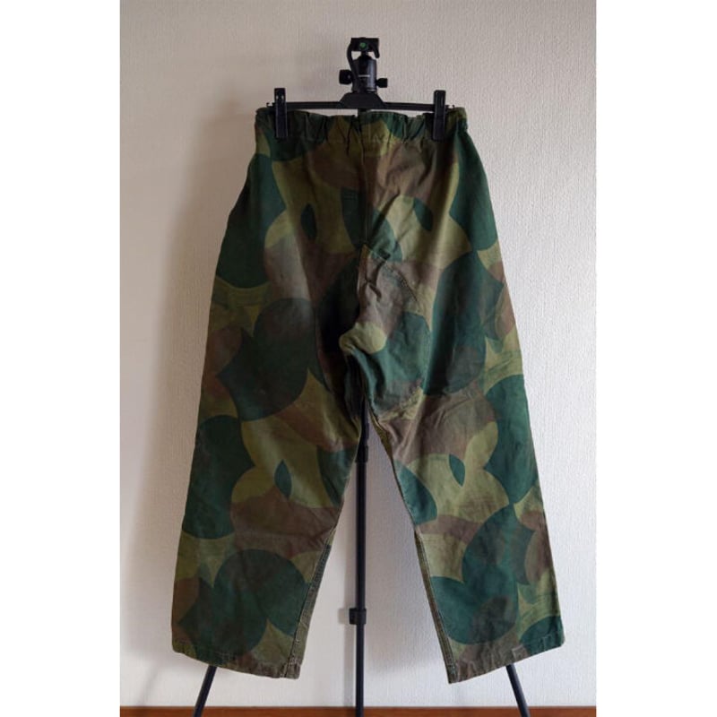 ブラッシュカモ　ベルギー　軍パン　ミリタリー ヴィンテージミリタリー】ベルギー軍ブラッシュストロークカモ柄