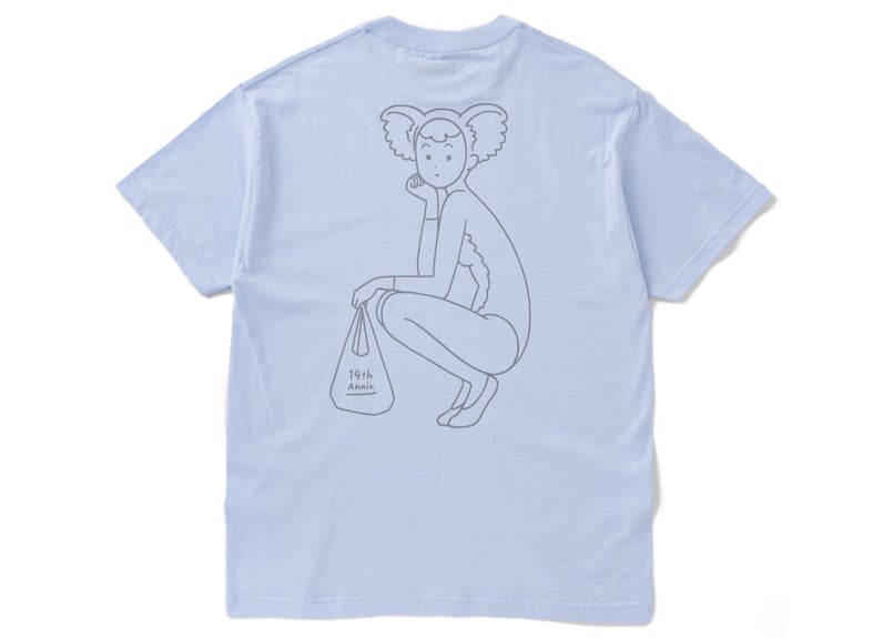 スチャダラパー × 白根ゆたんぽ Tシャツ ライトブルー XL KOARA 14th ANNIVERSARY T-SHIRT | KOARA WEB STORE