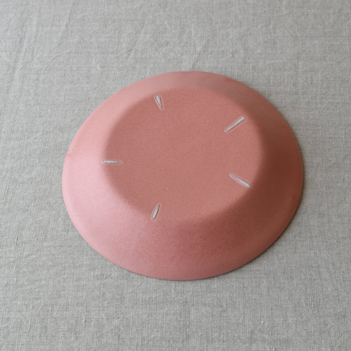 村上雄一：リムプレート(小) /BM-10桃色 | 市之倉さかづき美術館