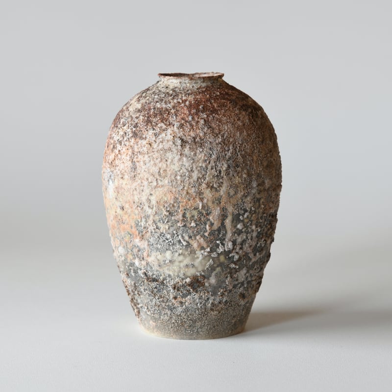 松本治幸：白磁窯変花器 /A40-2 | 市之倉さかづき美術館 ギャラリー宙