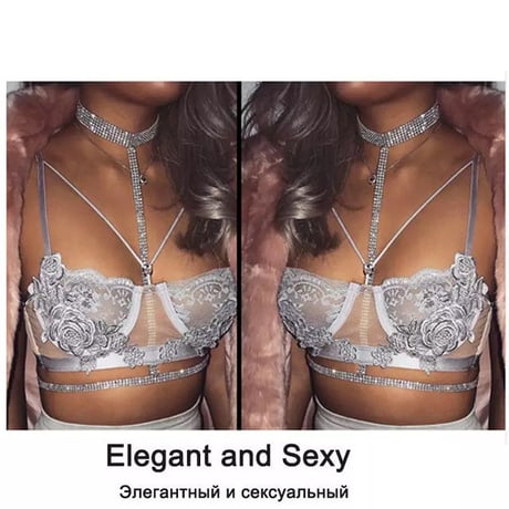 2色 ラインストーン Body Jewelry