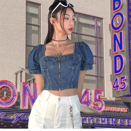 Puffy デニム Top