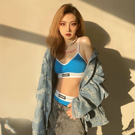 4色 Stylish Bra Shorts Sets
