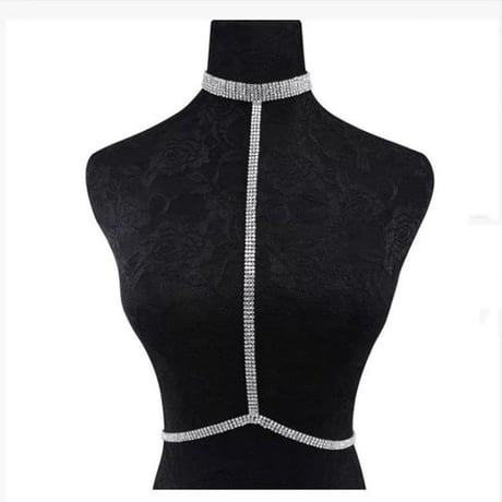 2色 ラインストーン Body Jewelry
