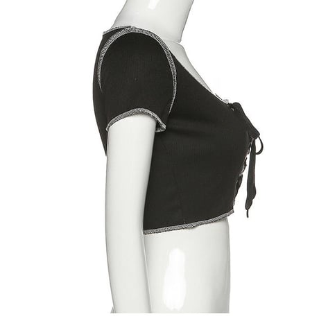 2色 Lace Me Up Top