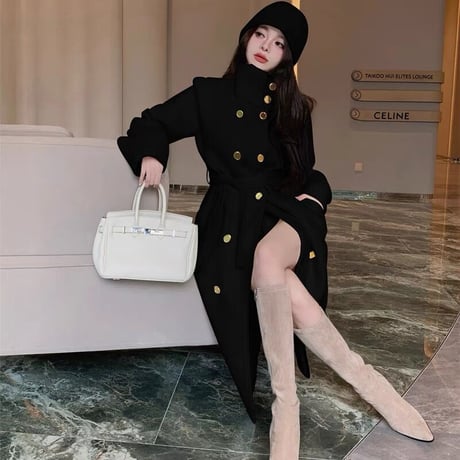 2色 Stylish ロングコート