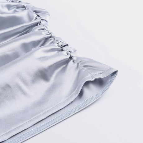 Silky Silver ワンピースドレス