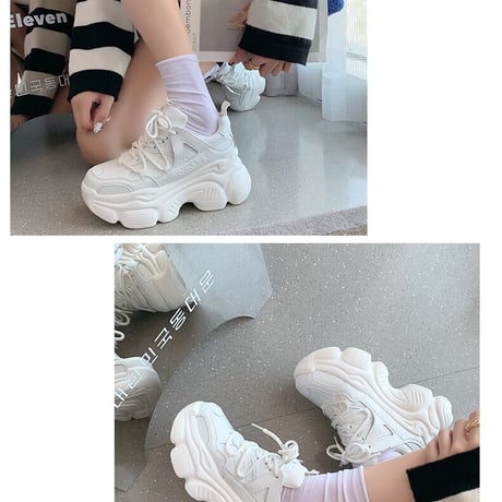 3色 Platform Sneakers