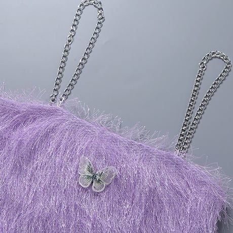 Fuzzy Butterfly トップス