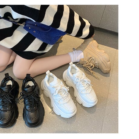 3色 Platform Sneakers