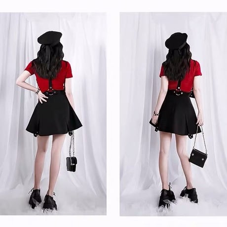 Night Dolls サスペンダー Jump Skirt