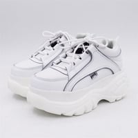 White Reflective プラットフォームシューズ