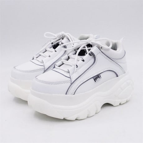 White Reflective プラットフォームシューズ
