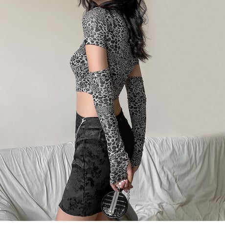 2WAY Leopard Cut Top
