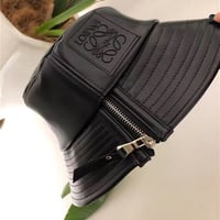 Logo Zipper レザー バケットハット