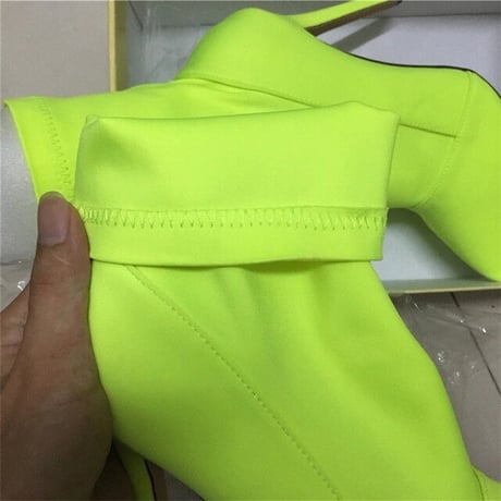 ショートブーツ Neon Yellow
