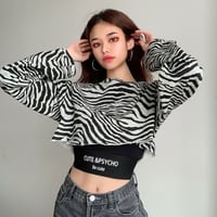 2色 Cute & Psycho Zebra Top sets