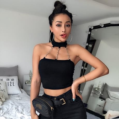 チェーンホルター Sexy トップス